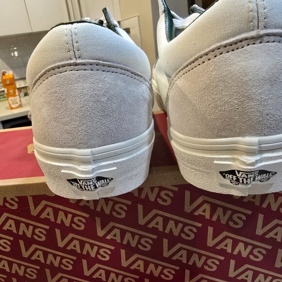 Vans OLD SKOOL OVERSIZED LACE VN0007NTWGR White Green Skateboarding MENS 12 NEW - Picture 10 of 12